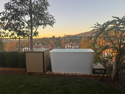 RevX X Tub Cold Plunge + LUX 1.5HP Chiller | Deepest Acrylic Tub on the Market