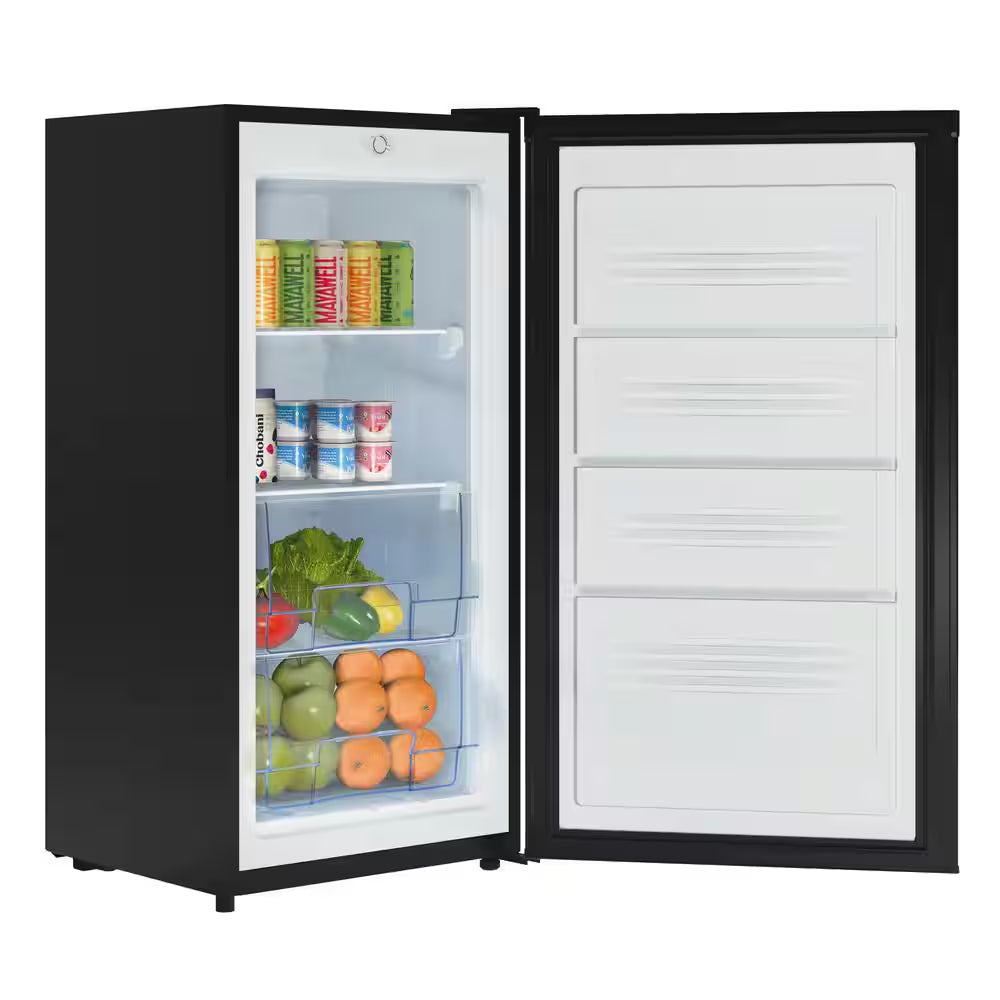 20 In. Convertible Refrigerator/Freezer Manual Defrost 4.2 Cu. Ft. in Silver