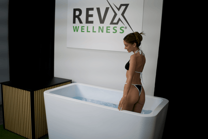 RevX X Tub Cold Plunge + LUX 1.5HP Chiller | Deepest Acrylic Tub on the Market