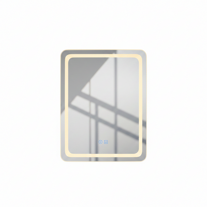 50X70Cm Upright Smart Bathroom Mirror LED Light Makeup Mirror Backlight with Defogging Bluetooth Speaker for Home Decoration