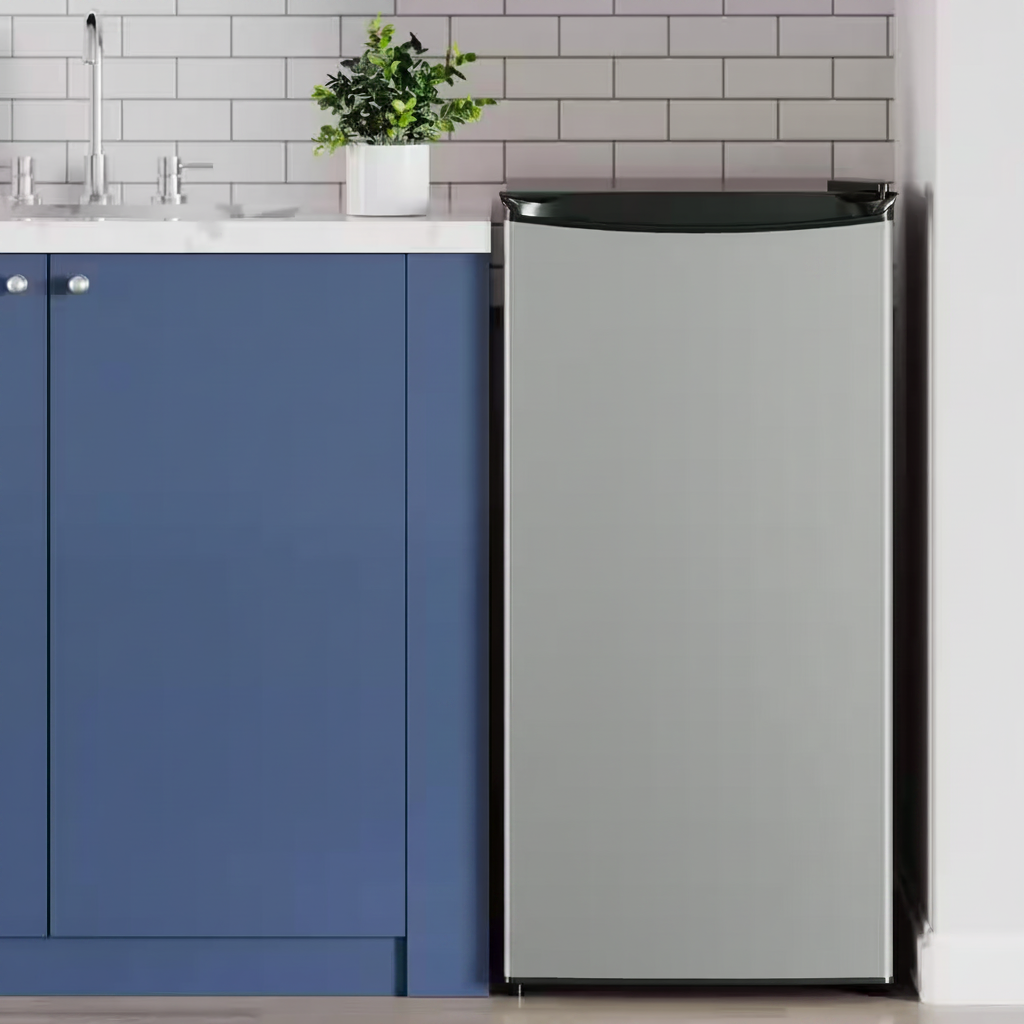 20 In. Convertible Refrigerator/Freezer Manual Defrost 4.2 Cu. Ft. in Silver