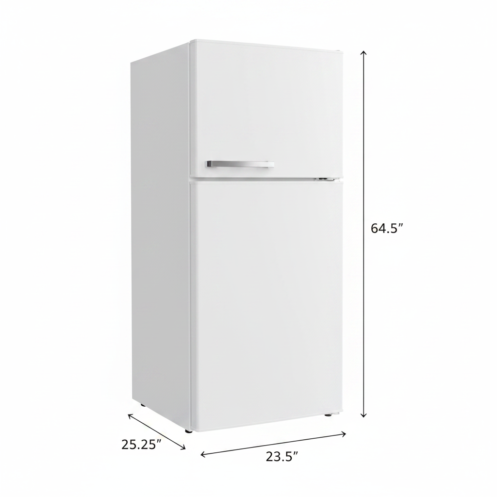 Off-Grid 24 In. 8 Cu. Ft. Propane Top Freezer Refrigerator in White