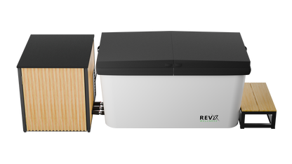 RevX X Tub Cold Plunge + LUX 1.5HP Chiller | Deepest Acrylic Tub on the Market