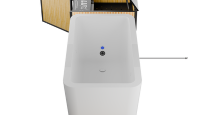 RevX X Tub Cold Plunge + LUX 1.5HP Chiller | Deepest Acrylic Tub on the Market